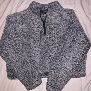 LA Hearts Fluffy Quarter Zip